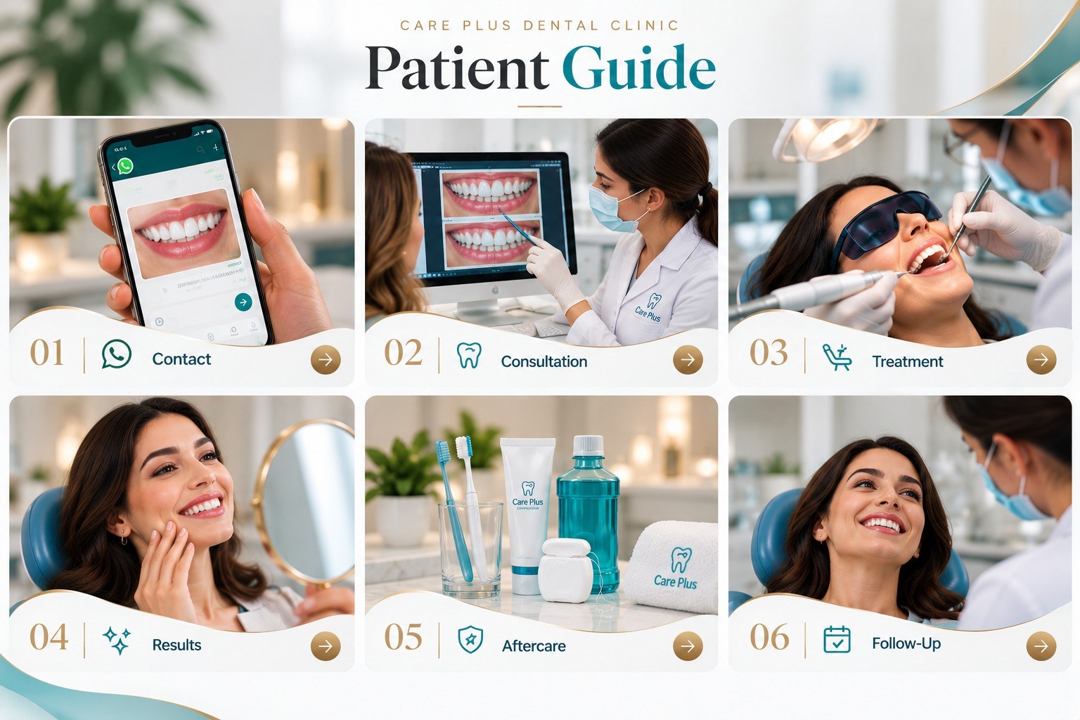 Welcome area at Care Plus Dental Clinic
